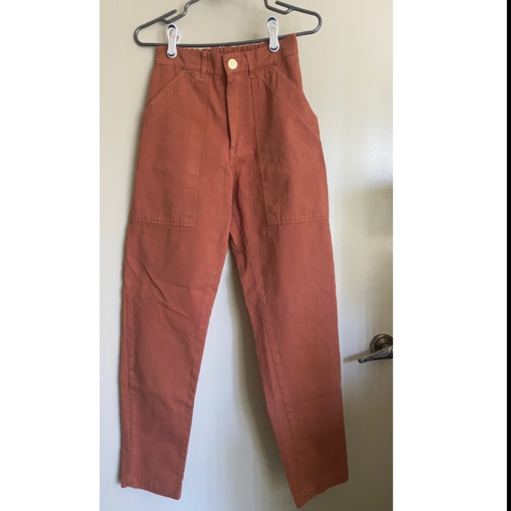 Big Bud Press Pencil Pants, XS, Clay Red